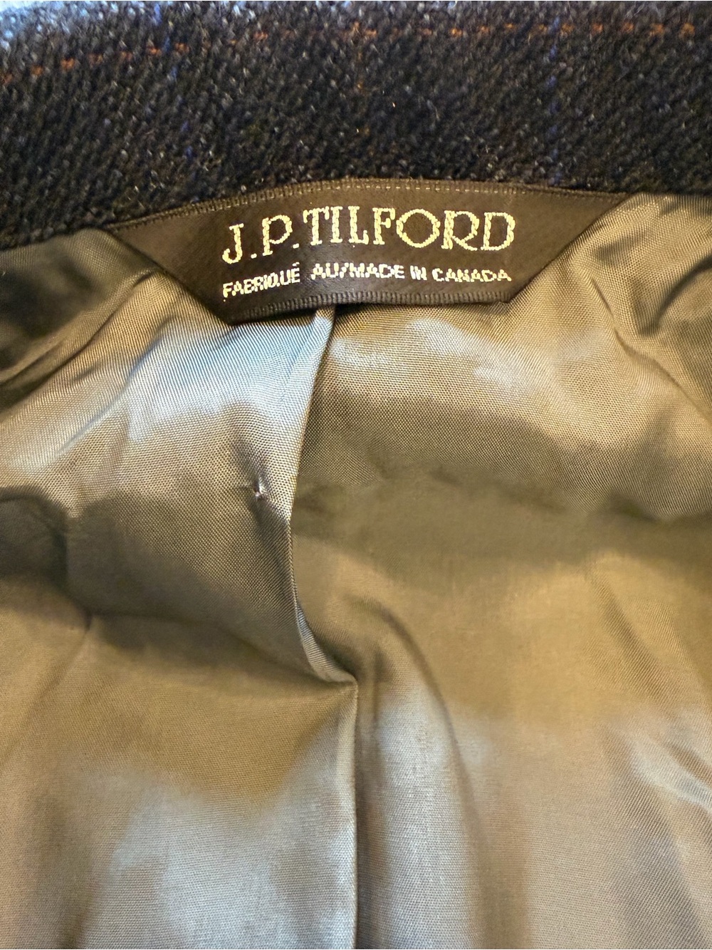 Harry Rosen J.P. Tilford / Samuelsohn Windowpane Wool Sport Coat - Picture 4 of 6